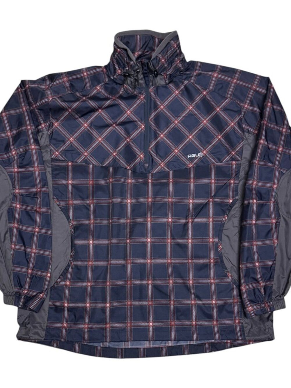 AGU Plaid Cycling Waterproof Windbreaker Bomber Lightweight Jacket Mens 2XL